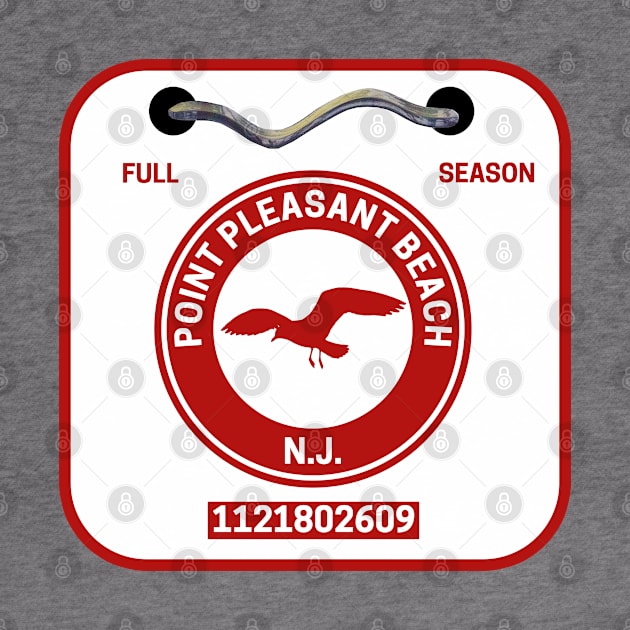 Point Pleasant Beach New Jersey Beach Badge by fearcity